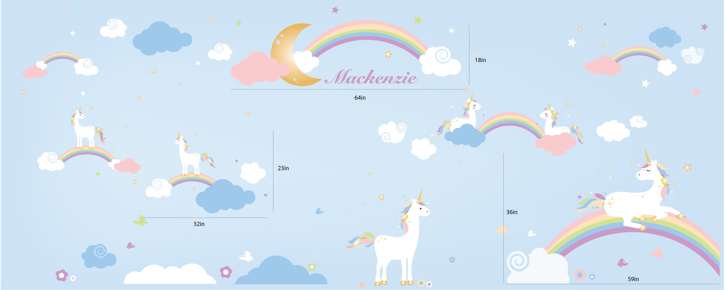 Rainbow Unicorn Scene