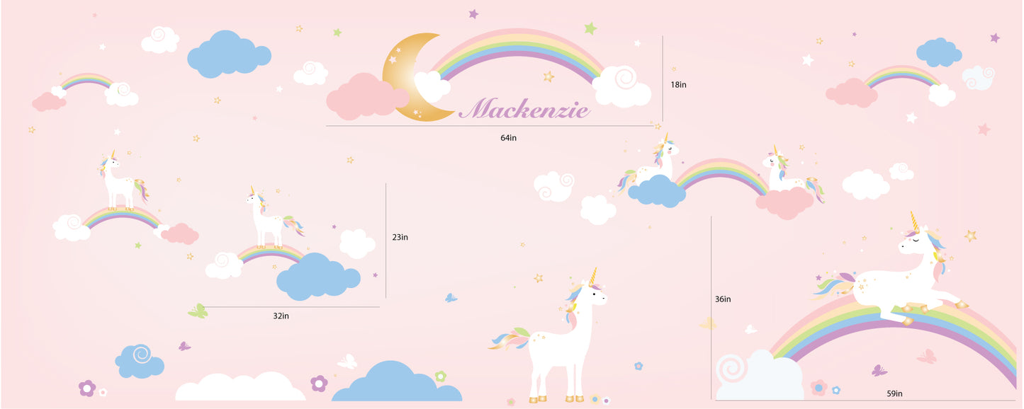 Rainbow Unicorn Scene
