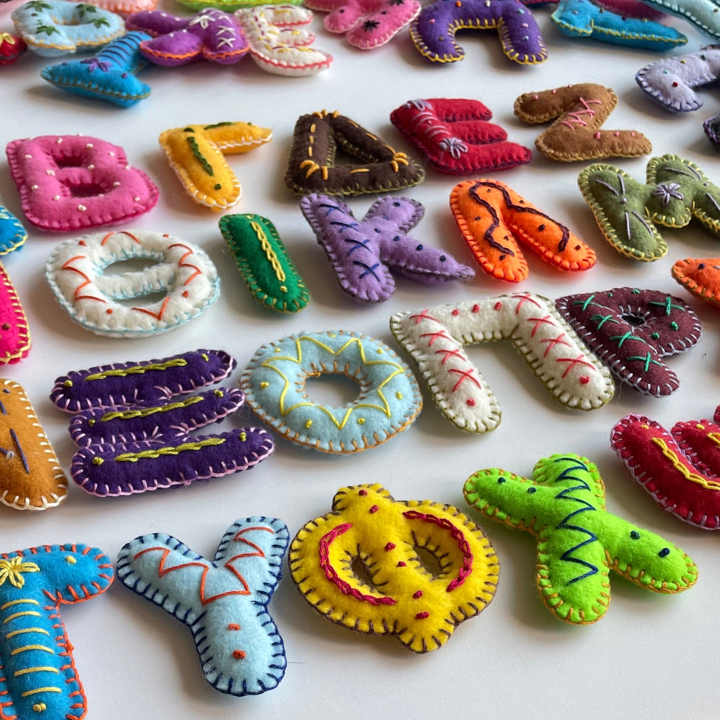 Embroidered Stuffed Felt Greek Alphabet ALPHA-BETA Pattern PDF