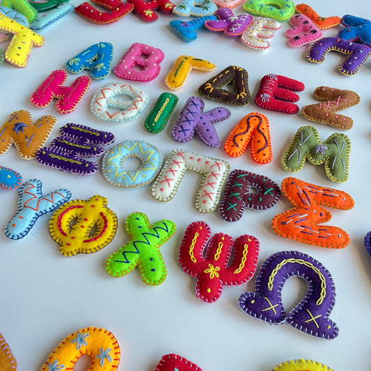 Embroidered Stuffed Felt Greek Alphabet ALPHA-BETA Pattern PDF