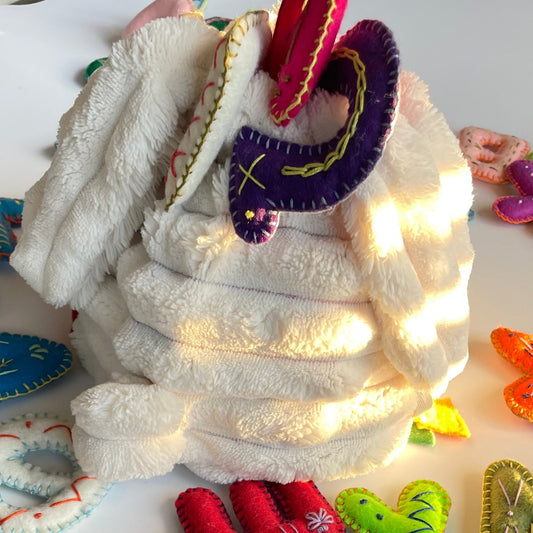 GREEK Felt Letters Set – Stuffed & Embroidered - Chenille Bag