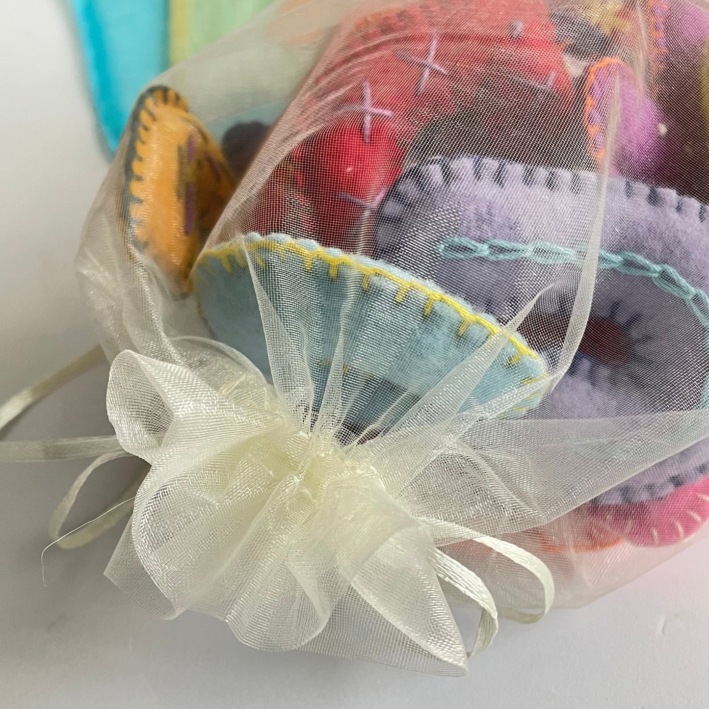 ABC Felt Letters Set – Stuffed & Embroidered - Organza Bag