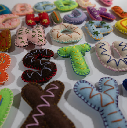 ABC Felt Letters Set – Stuffed & Embroidered