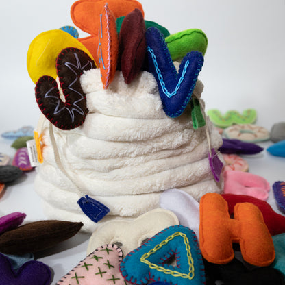 ABC Felt Letters Set – Stuffed & Embroidered