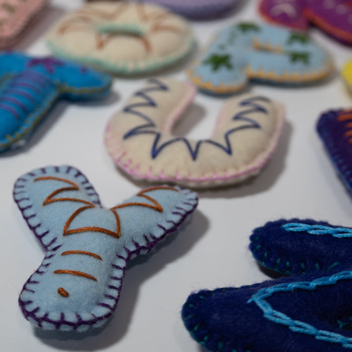ABC Felt Letters Set – Stuffed & Embroidered