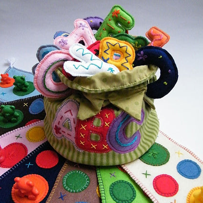 ABC Felt Letter Set – Stuffed & Embroidered