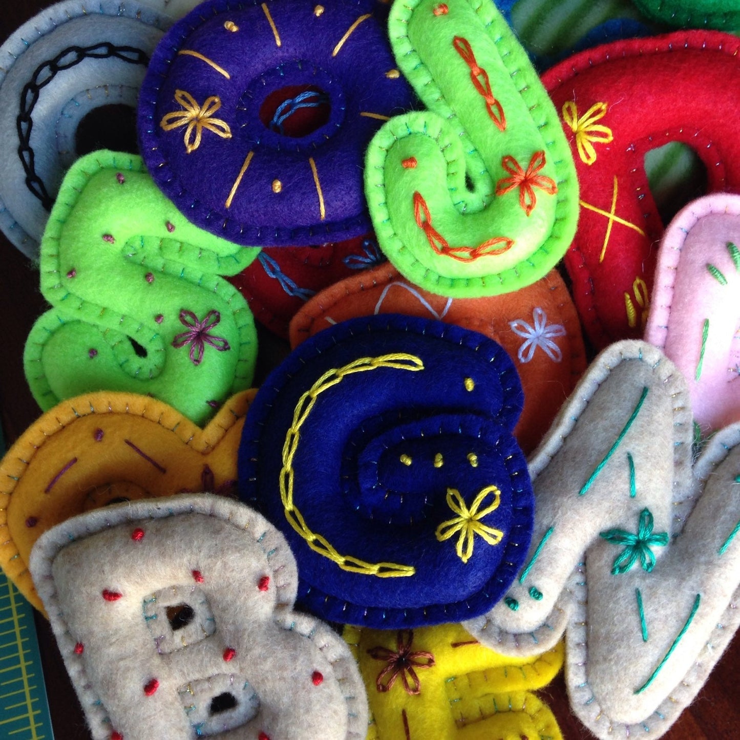 ABC Felt Letter Set – Stuffed & Embroidered