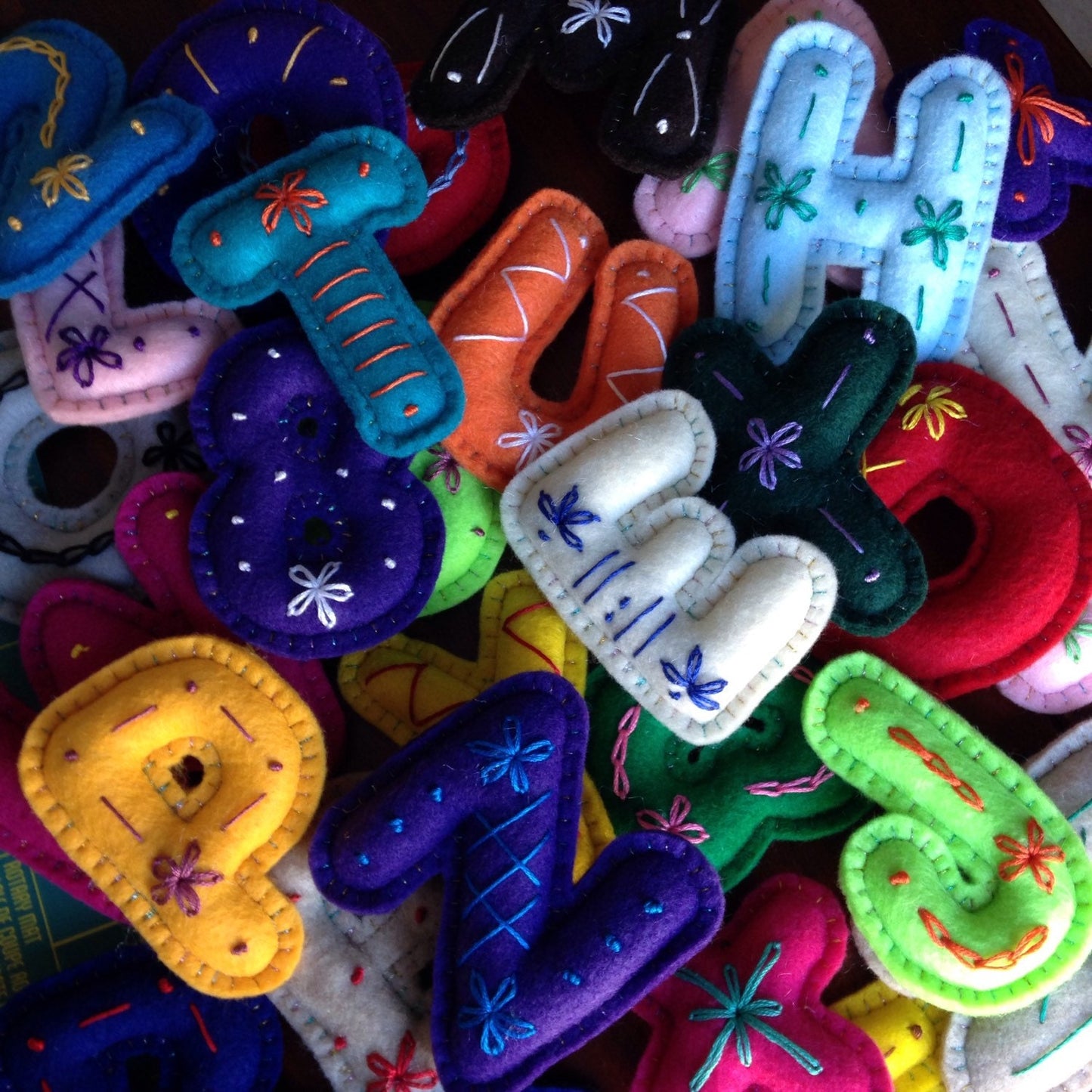 ABC Felt Letter Set – Stuffed & Embroidered