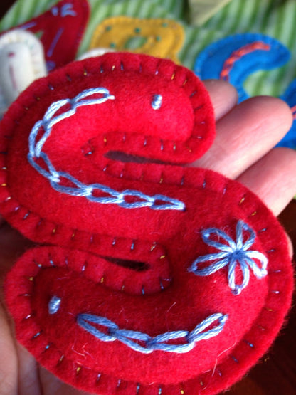 ABC Felt Letter Set – Stuffed & Embroidered
