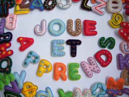 ABC Felt Letters Set – Stuffed & Embroidered